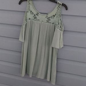 Olive blouse size medium